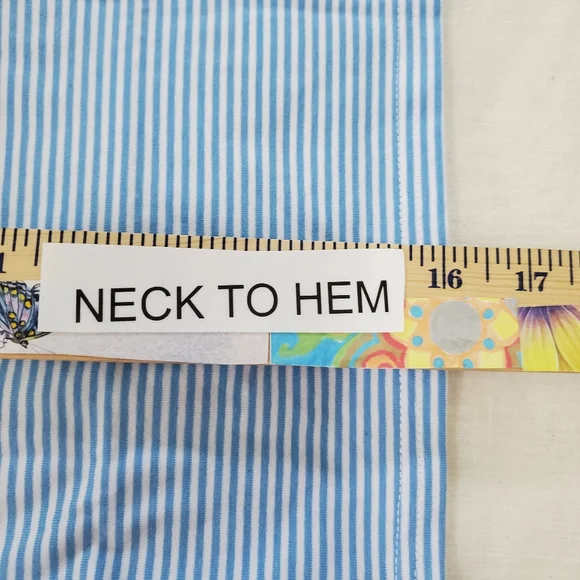 Jelly Bean/Smock Candy Size 4 Medium Blue Striped T-Shirt Cotton/Spandex NWT - Picture 6 of 7